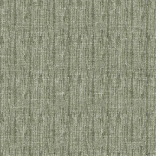 Sanders und Sanders Tapete Leinen-Optik Olivgrün - 53 cm x 10 m - 640212
