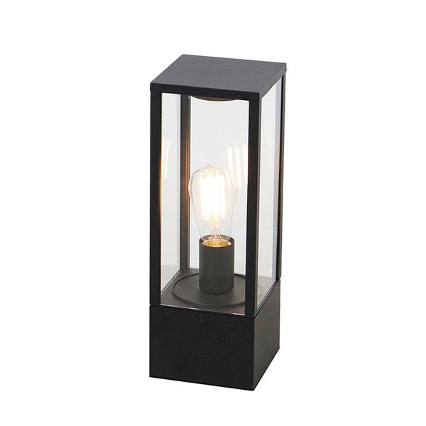 Smarte stehende Außenleuchte schwarz 40 cm IP44 inkl. Wifi ST64 - Charlois