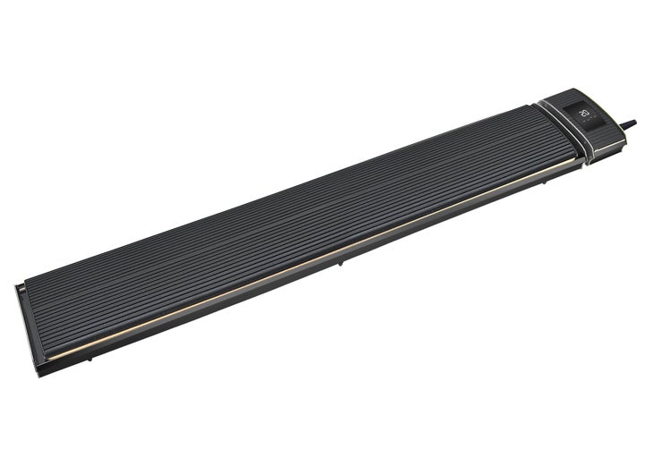 Terrassenheizer Quality Heating Black Power Heater NR18 2400W Aluminium Schwarz inkl. Fernbedienung & App-Steuerung spritzwassergeschützt kein Licht schlankes Design