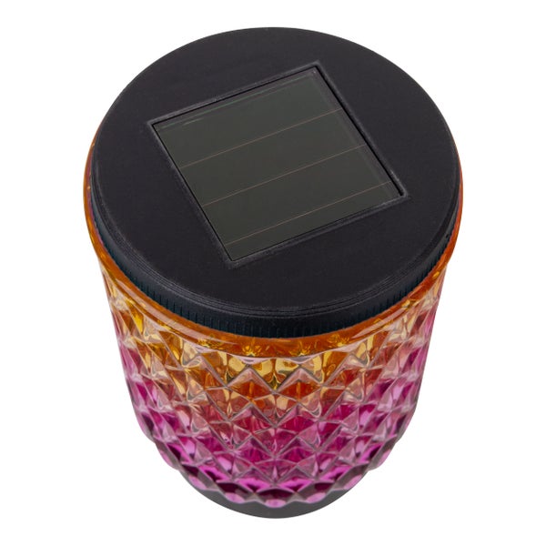Solarleuchte mit Farbverlauf