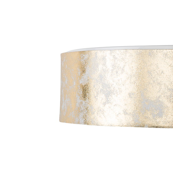 Wandleuchte mit Blattgolddekor