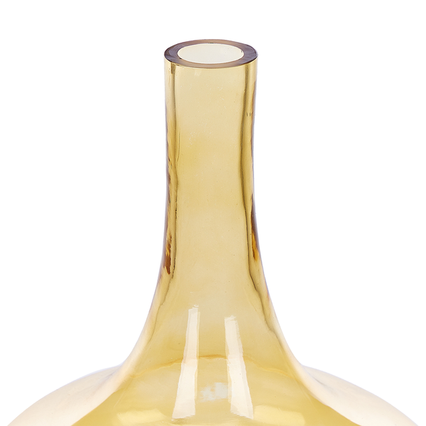 Dekovase PANEER Glas 30 cm Gelb