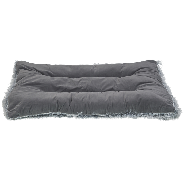 Tierbett ERGANI Samtstoff Grau