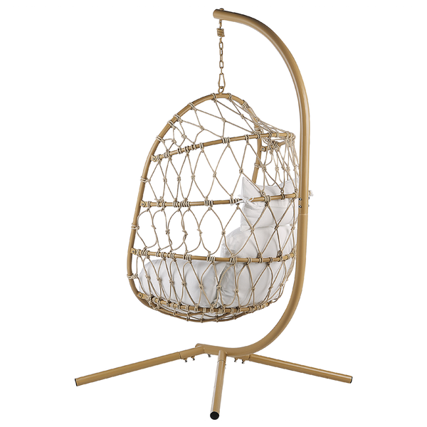 Hängesessel mit Gestell ADRIA Metall Beige