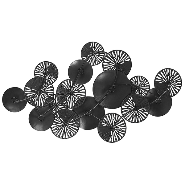 Wanddekoration aus Metall mit kreisförmigem Design