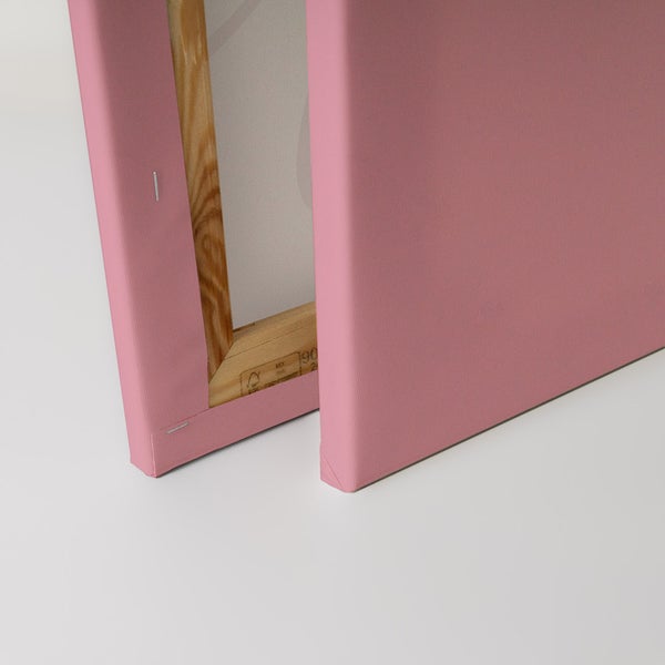 Leere Leinwand auf Keilrahmen mit Holzrahmen