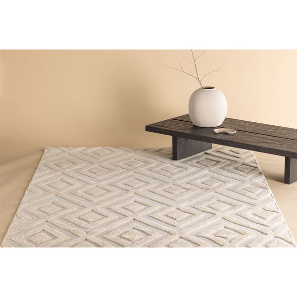 Pia Teppich 230x160cm Beige. 160 X 230 X 2 cm