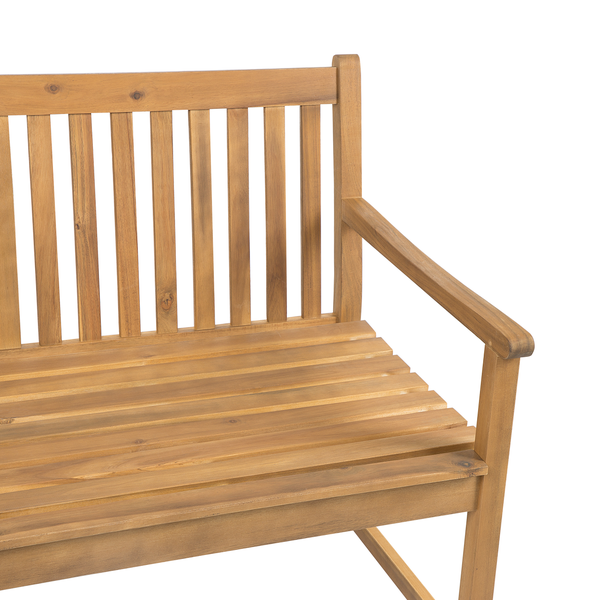 Gartenbank VIVARA 160 cm zertifiziertes Akazienholz Hellbraun