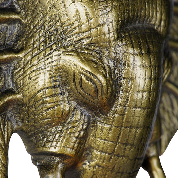 Vintage Wandlampe gold - Elefant