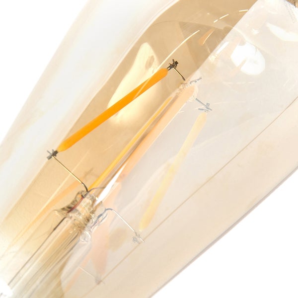 Nahaufnahme einer LED-Filamentlampe