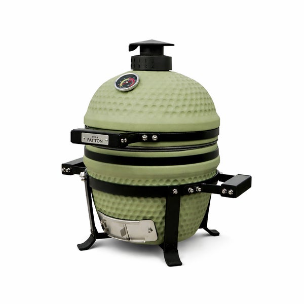 Keramikgrill mit geöffnetem Deckel