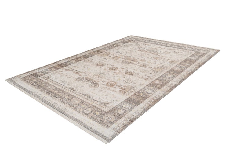 Kurzflor Teppich Eirlys Beige Vintage 160 x 230 cm