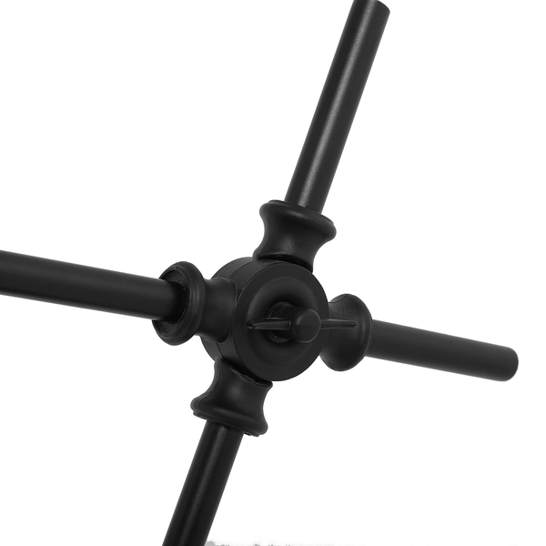 Schreibtischlampe HORTON verstellbar Metall Schwarz