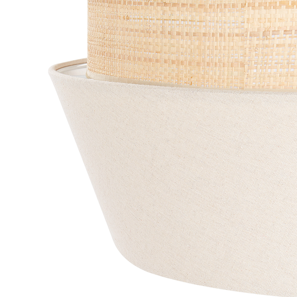 Hängeleuchte aus Leinen Beige ATOYAC