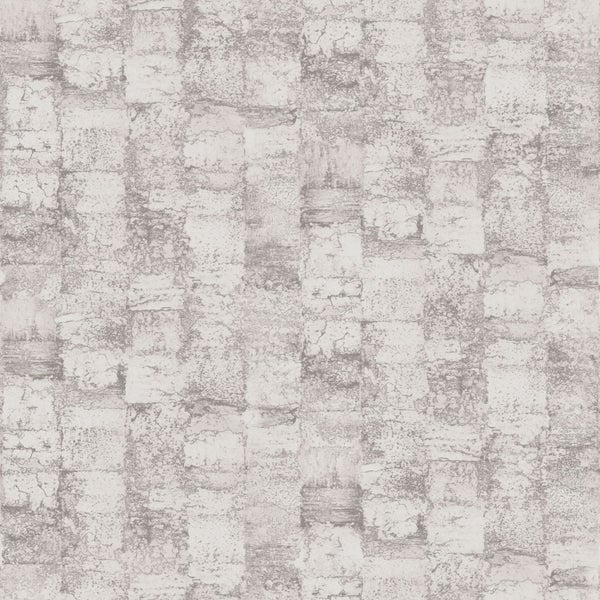 Origin Wallcoverings Tapete mit feiner Struktur Lila Grau - 53 cm x 10.05 m - 347356