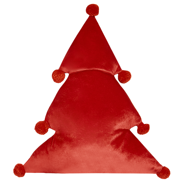 Dekokissen Weihnachtsbaum rot / grün 35 x 30 cm 2er Set TREAT