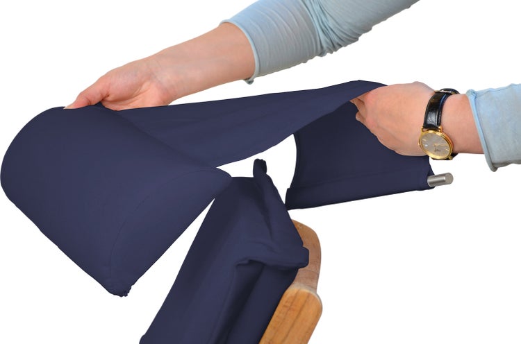 Nackenkissen Nackenrolle blau für Sonnenliege waschbar und Made in Germany
