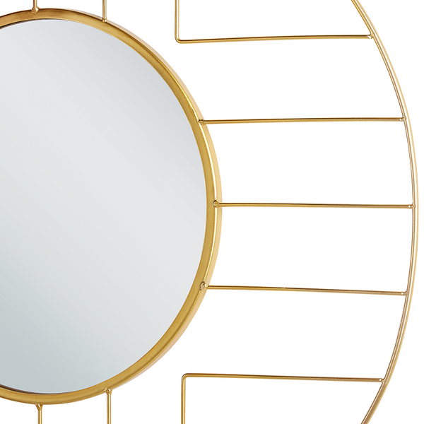 Wandspiegel HESDIN 60 cm 60 cm Metall Gold