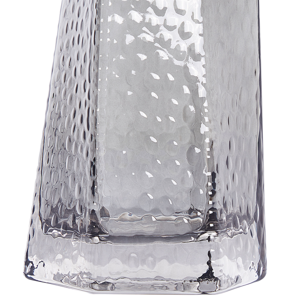 Blumenvase LILAIA Glas 27 cm Grau