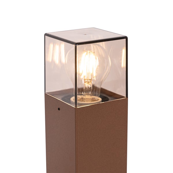 Industrielle Stehleuchte für den Außenbereich, rostbraun, 30 cm, IP44 – Dänemark