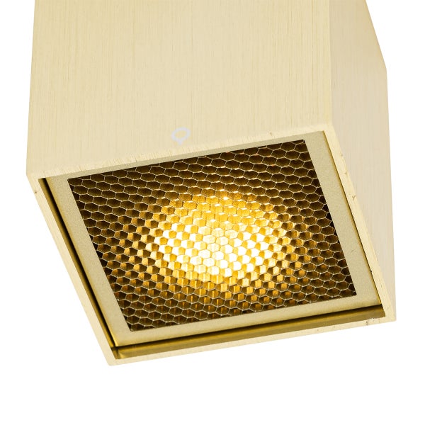 Design-Aufbaustrahler Gold GU10 50mm - Qubo Honey