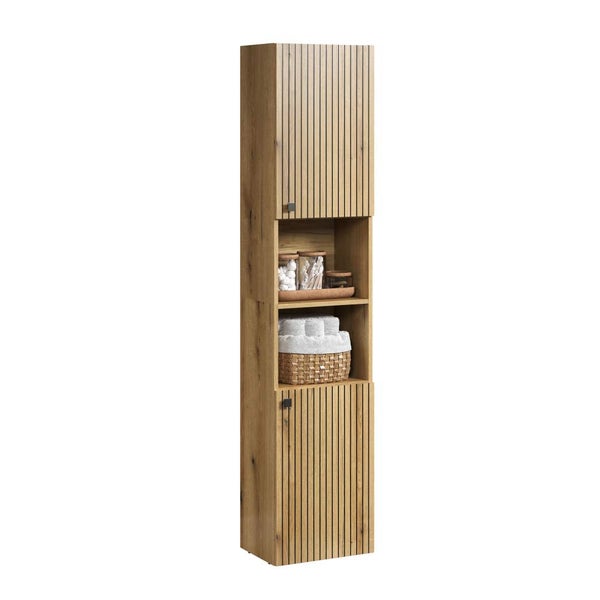 PureBliss Hochschrank Bad Eiche dekor. 40 X 31 X 186 cm