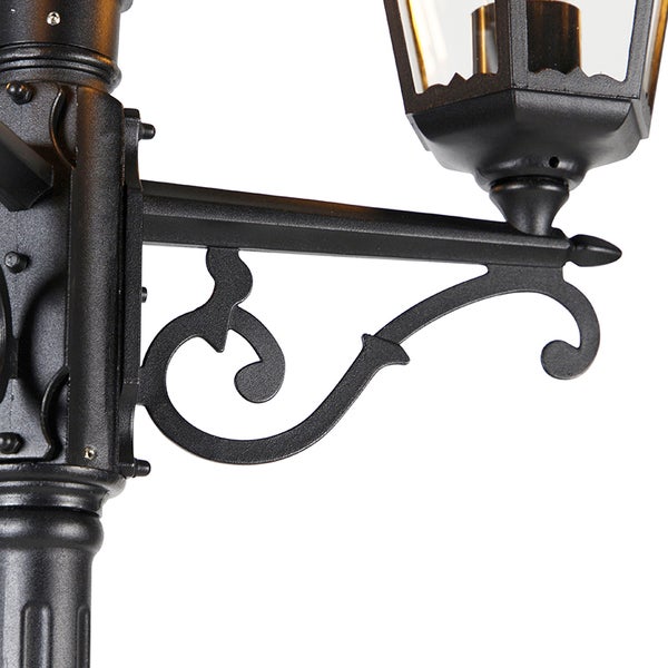 Außenlaterne schwarz 220 cm 3-flammig IP44 - Havanna