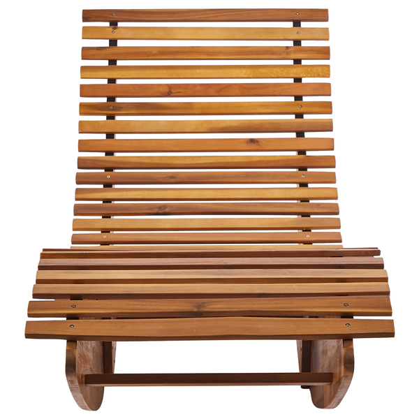 Sonnenliege mit Kissen BRESCIA PREMIUM Akazienholz Grau meliert