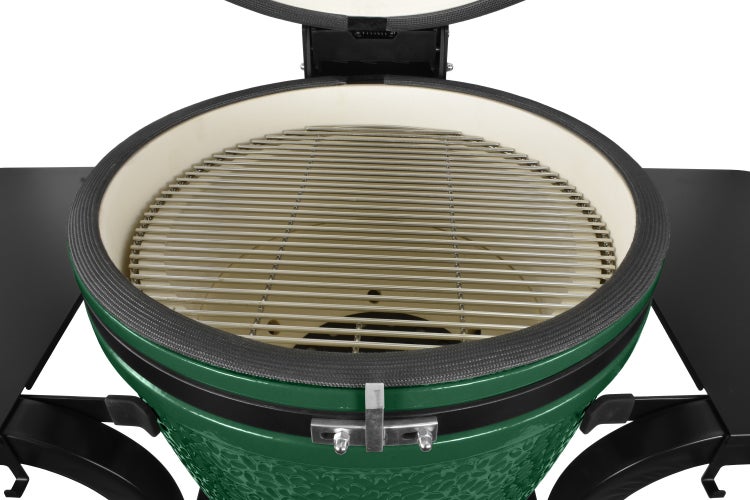 Kamado SE-19TR Grill mit Trolley Grün 50 cm Grilldurchmesser BBQ Keramik Holzkohlegrill Grill mit Holzkohle