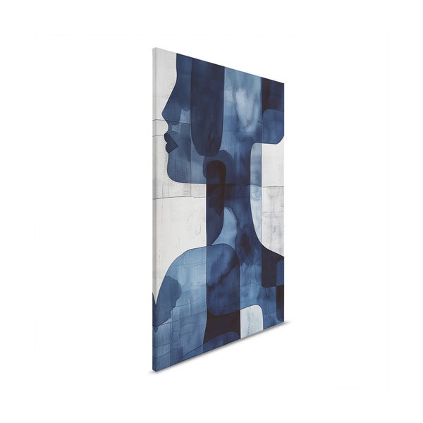 Dekoratives Wandbild mit abstraktem Frauenprofil