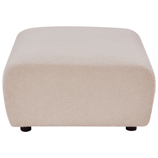 Quadratischer Hocker mit Bezug und Füßen