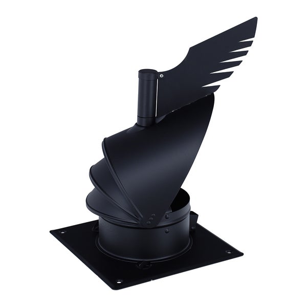 Schornsteinaufsatz Windkat mit Flügel aus Metall für Kamin und Ofen