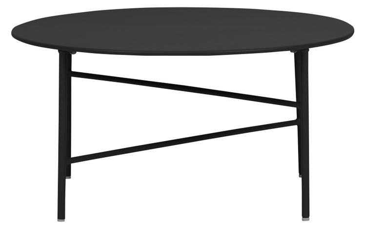 Penny Gartentisch Ø 70 cm. H 35 cm, schwarz. 70 X 70 X 35 cm