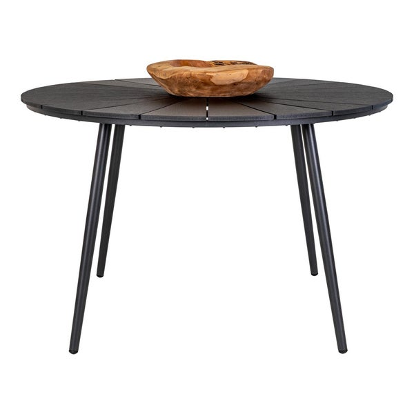 Atlanta Gartentisch Ø120cm Nonwood schwarz. 120 X 120 X 74 cm