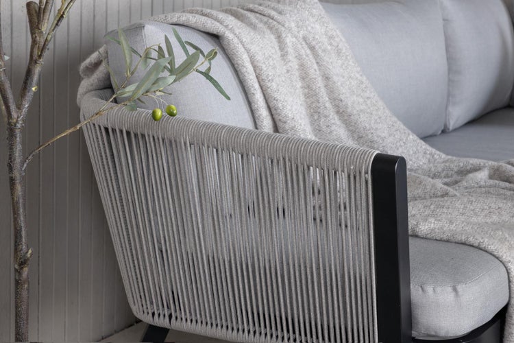 Virya Loungeset 2 Teile grau,schwarz. 1 X 1 X 1 cm