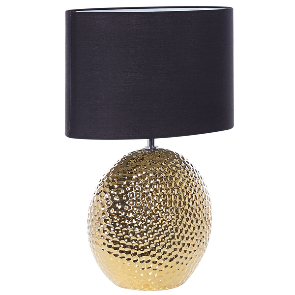 Tischlampe NASVA Keramik Gold