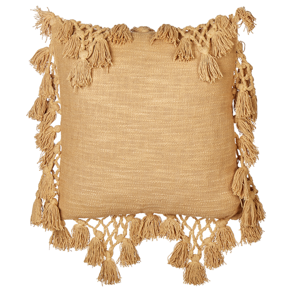 Dekokissen 2er Set OLEARIA Baumwolle 45 x 45 cm Sandbeige Ohne Muster