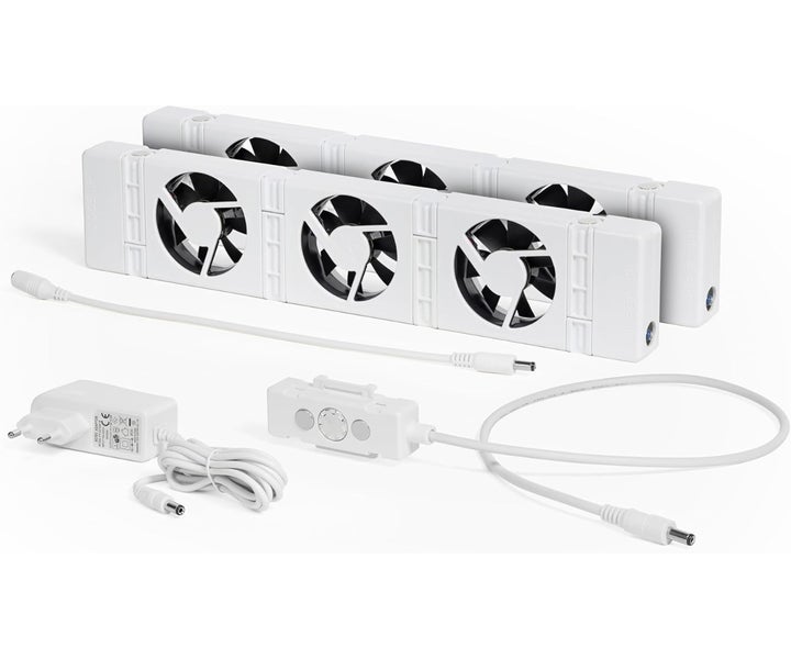 Simple Fix Heizkörper Ventilator - Energieeffizient, Erwärmt deinen Raum doppelt so schnell, Bis zu 30 % Energieeinsparung - Flüsterleise, Einfach zu montierender Heizungsventilator - Heizkörperventilatoren 2 Stucks
