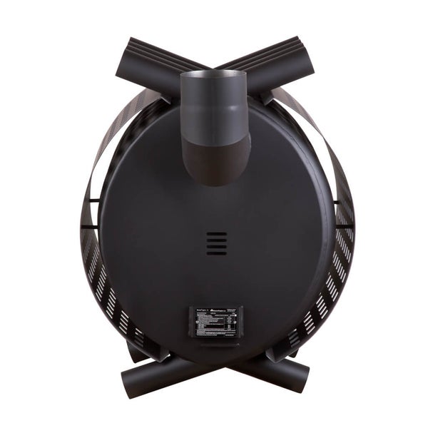 Rückansicht des Kaminofens mit Rauchrohranschluss