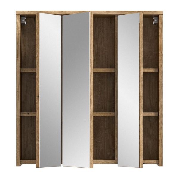 Zeno Spiegelschrank Bad 2 Türen Eiche Dekor. 64 X 20 X 68 cm