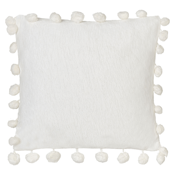 Dekokissen 2er Set JASMINE 45 x 45 cm Weiß Ohne Muster