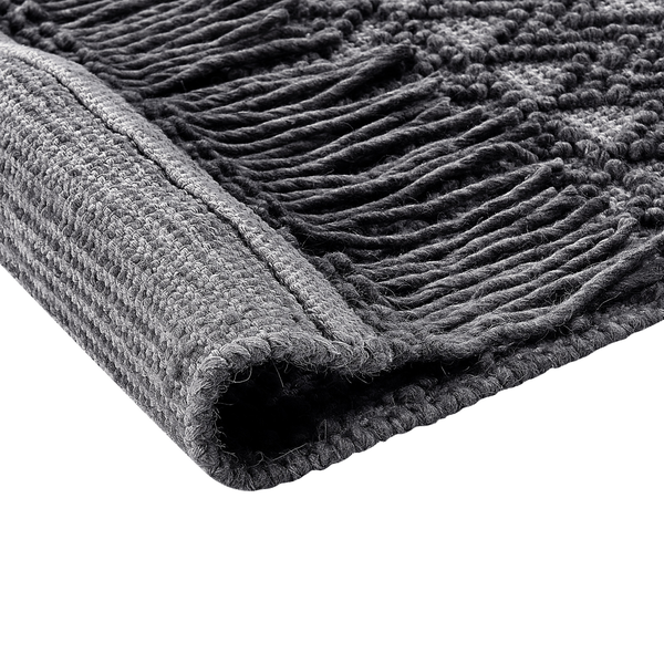Teppich ALUCRA Schwarz 160 x 230 cm Wolle