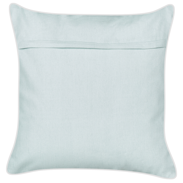Dekokissen 2er Set LAMINARIA Samtstoff 45 x 45 cm Hellblau Tiermuster