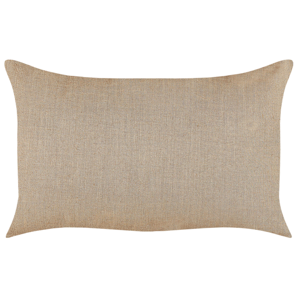 Dekokissen 2er Set BANORI Leinen 30 x 50 cm Beige Ohne Muster