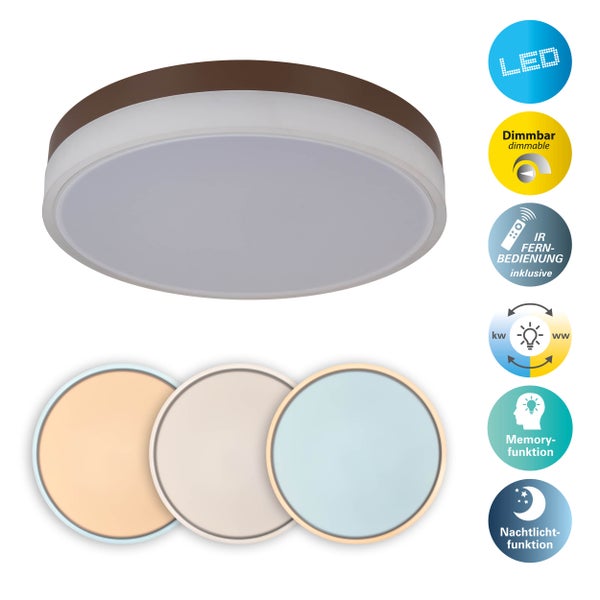 LED Deckenleuchte mit Dimmfunktion und Fernbedienung