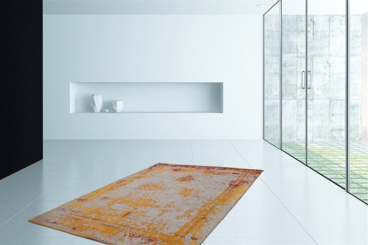 Flachflor Teppich Renata Orange Vintage 80 x 150 cm