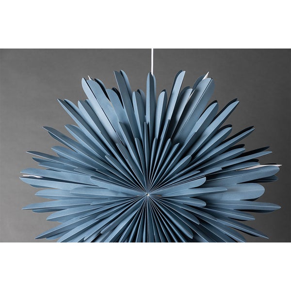 Sälen Weihnachtsstern mit Licht Papier Ø80 cm Pendelleuchte blau. 80 X 25 X 80 cm