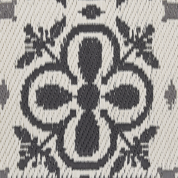 Outdoorteppich NELLUR Schwarz 120 x 180 cm