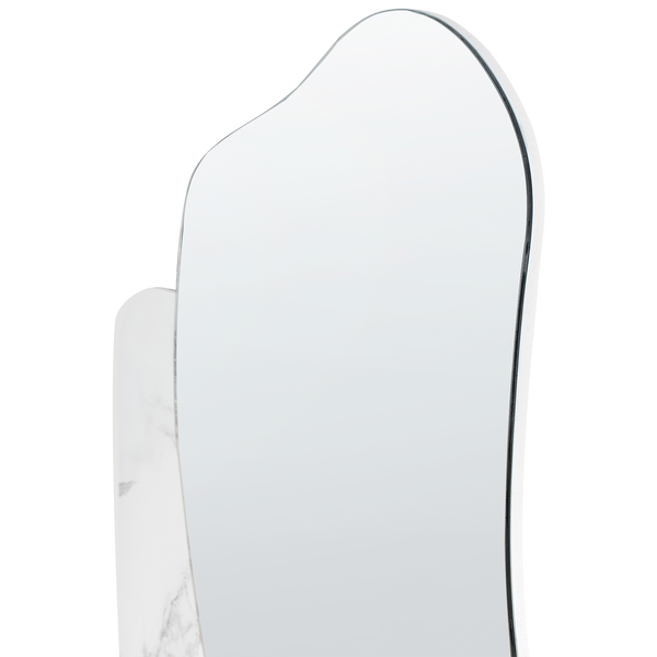 Wandspiegel ARVERT 60 cm 80 cm Weißer Marmor