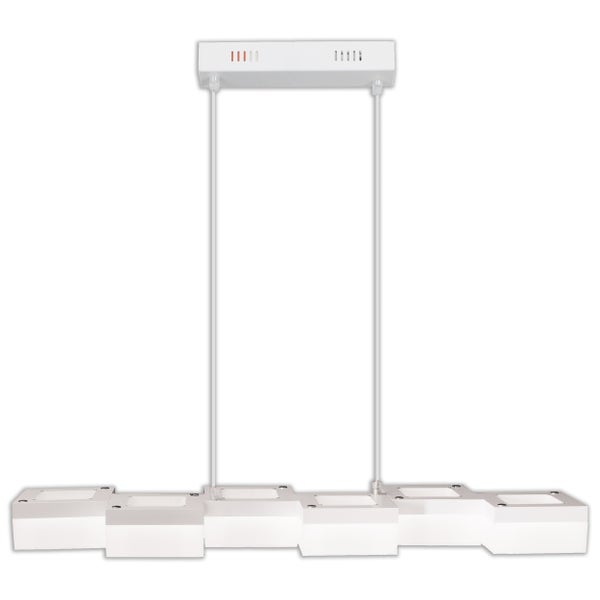 Moderne Pendelleuchte mit rechteckigen Elementen